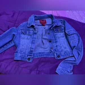 Denim cropped jacket